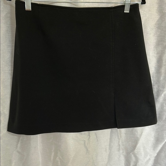 Jacob Vintage Black Mini Skirt with Slit - Picture 1 of 4